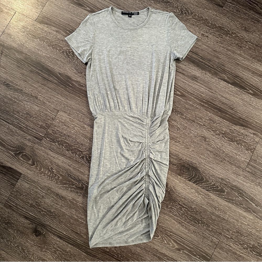 Veronica Beard Ruched T Shirt Dress